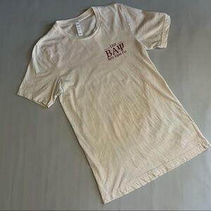 BELLA Canvas Csuf Bay Alpha Psi Short Sleeve Cream Tee Shirt S